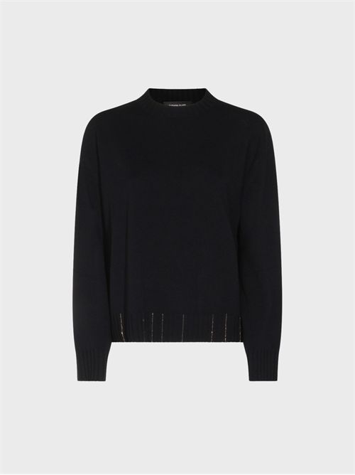 Platinum yarn crew-neck sweater FABIANA FILIPPI | MAD216F028M281825
